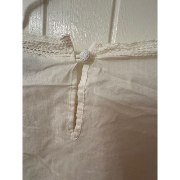 Lauren Ralph Lauren Open Lace Inset Pintuck Blouse NWT M - Picture 4 of 8